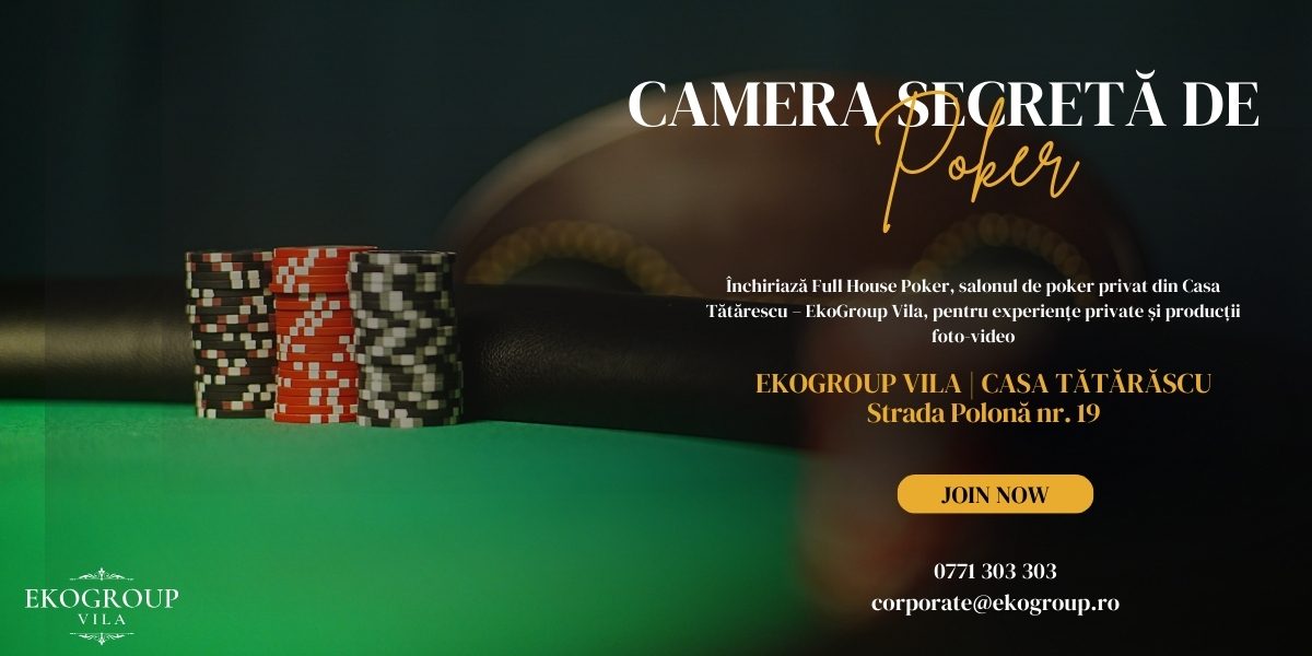 Full House Poker: Experiența Exclusivă a unui Poker Chip Set într-o Cameră Secretă Interbelică